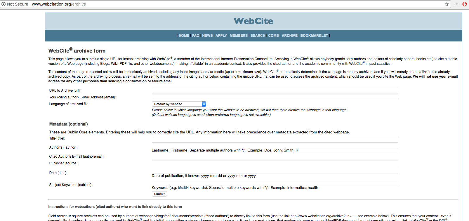 RefCheck: Getting errors while trying to save `web` type citation ...